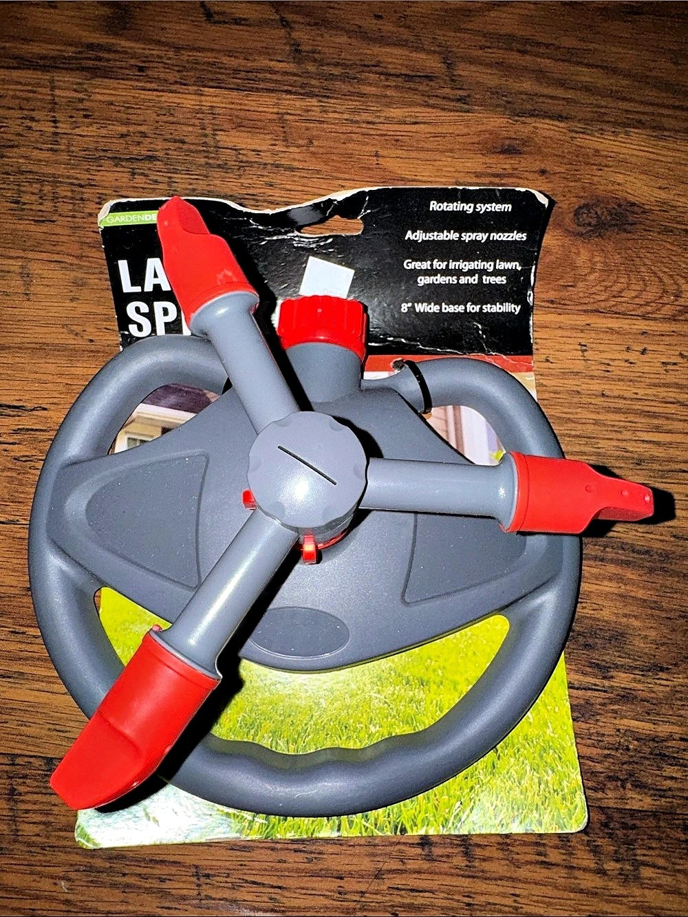 Rotating Lawn Sprinkler NWT Red